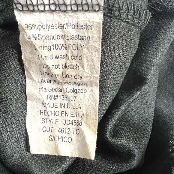 Pookie & Sebastian Dress Twist Back Cutout Solid Black Sleeveless Women's Small - Picture 5 of 11